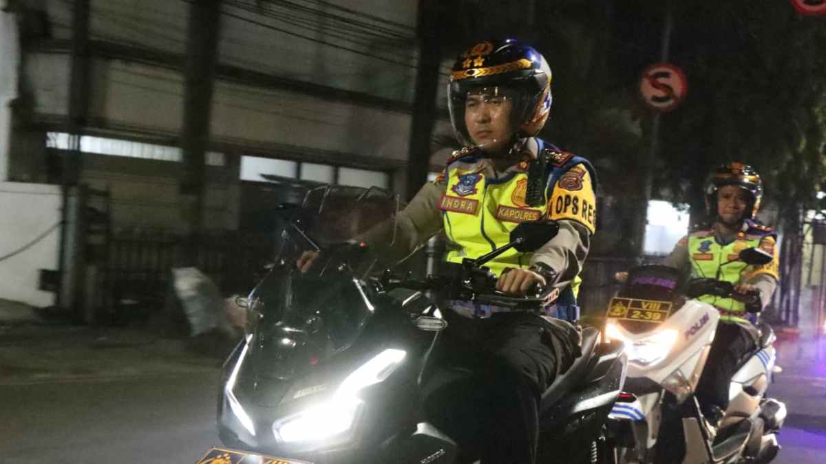 Patroli Gabungan, Polres Sumedang Wujudkan Situasi Aman di Malam Takbir Idul Fitri