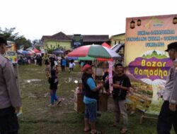 Polsek Conggeang Sumedang Amankan Bazar Ramadan