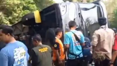 Korban Bus Terguling di Kiarapayung Sumedang