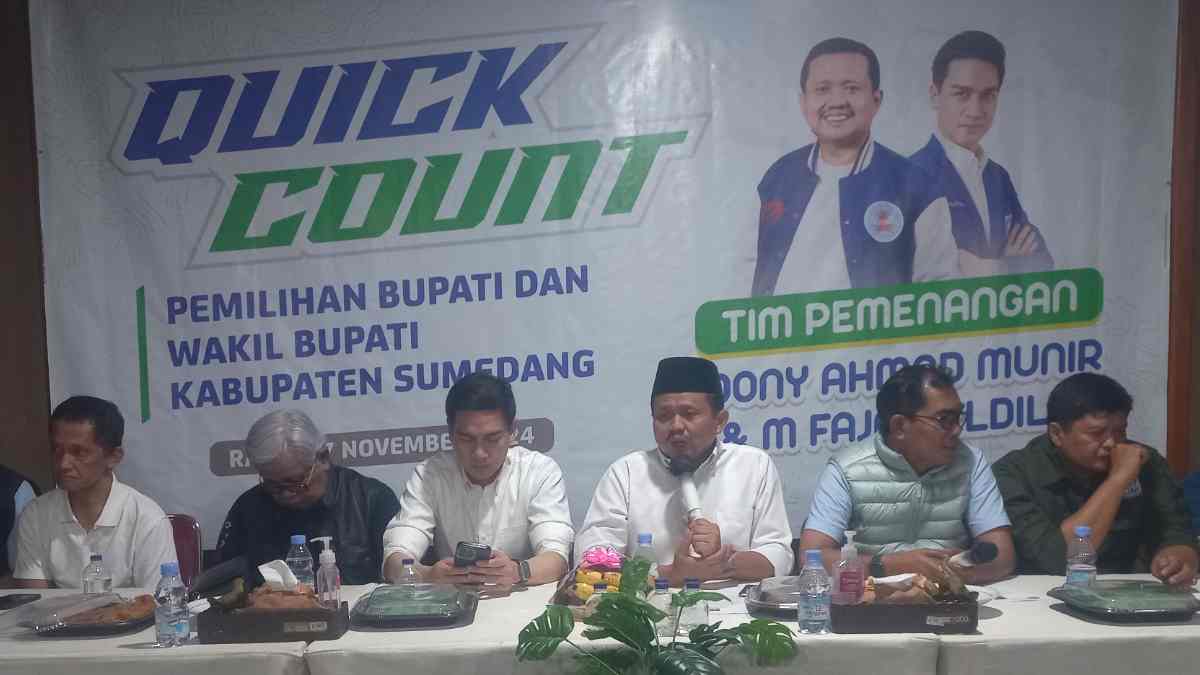 Hasil Hitung Cepat Pilkada Sumedang, Dony-Fajar Unggul 51%